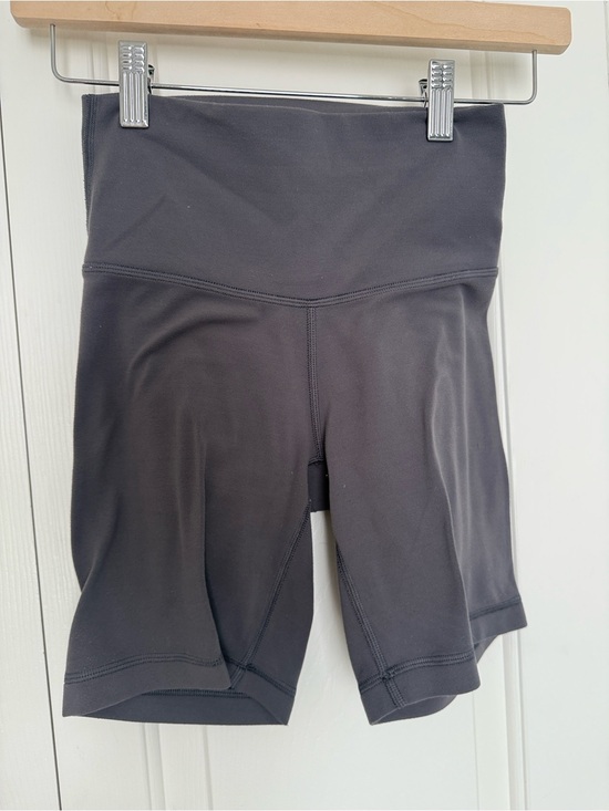 TNA Pants - TNA Women's High-Waist Bike Shorts - Charcoal Gray